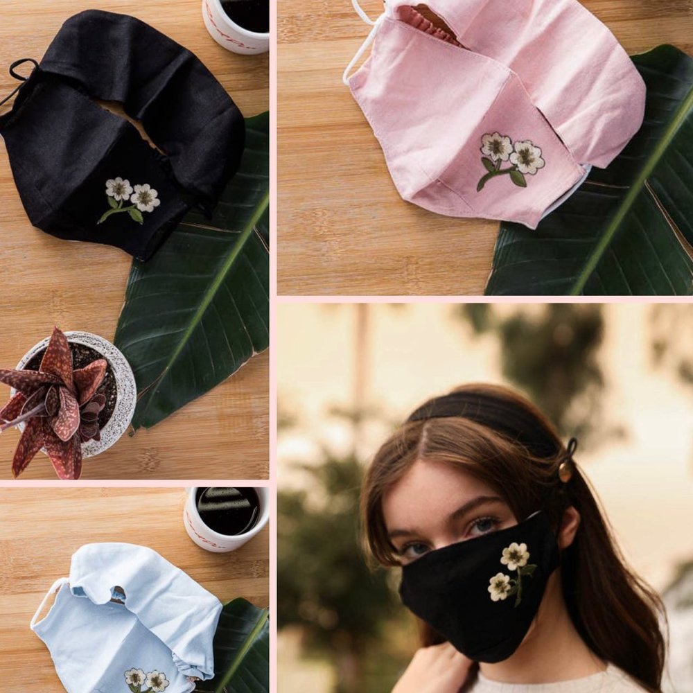 Wildflower FaceMask and Headband Combo